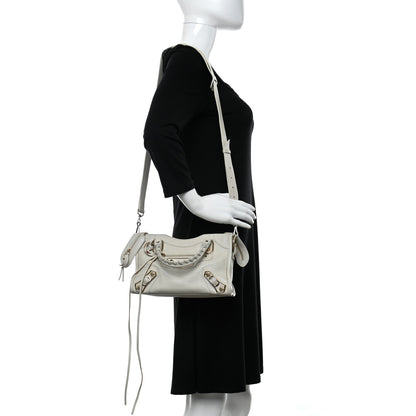 Balenciaga Chevre Gold Metallic Edge Hardware Mini City Ivory 2 of 11