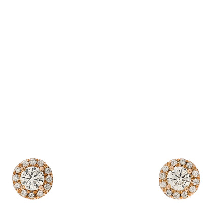 Tiffany Rose Gold Diamond .16ctw Mini Soleste Earrings 1 of 5