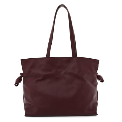 Loewe Calfskin Large Flamenco Knot Bag Dark Burgundy 1 of 10
