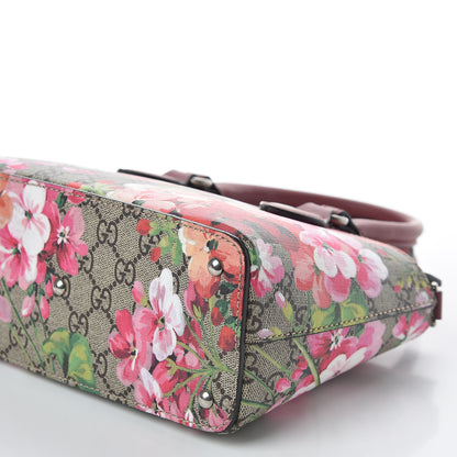 Gucci GG Supreme Monogram Blooms Mini Zip Top Tote Beige Multicolor Dry Rose 6 of 9