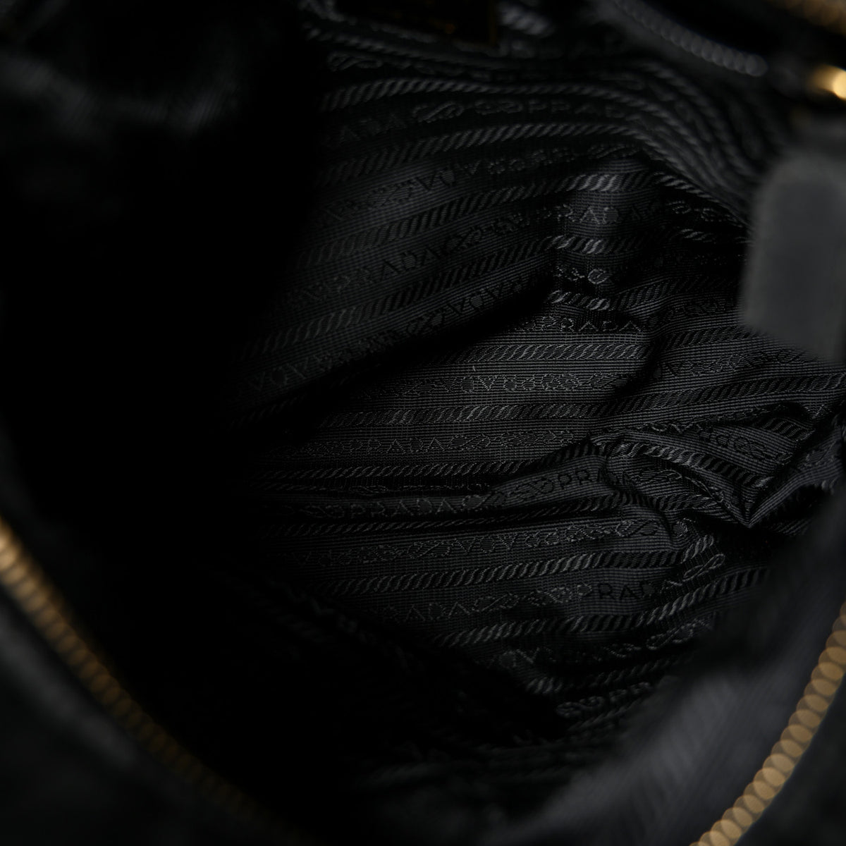 Nylon Tessuto Impuntu Quilted Tote Black