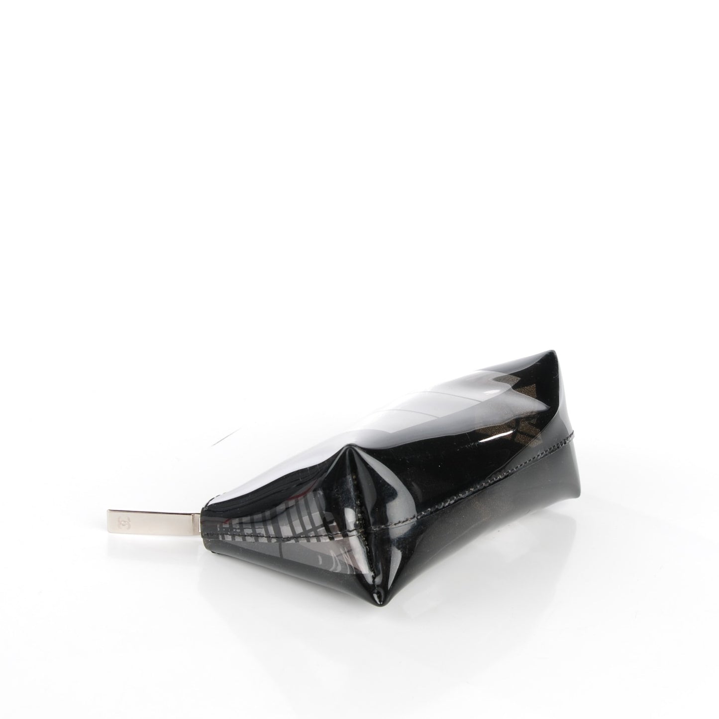 Vinyl Coco Window Cosmetic Pouch Black