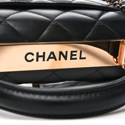 Chanel Lambskin Quilted Small Trendy CC Dual Handle Flap Bag Black 6 of 11