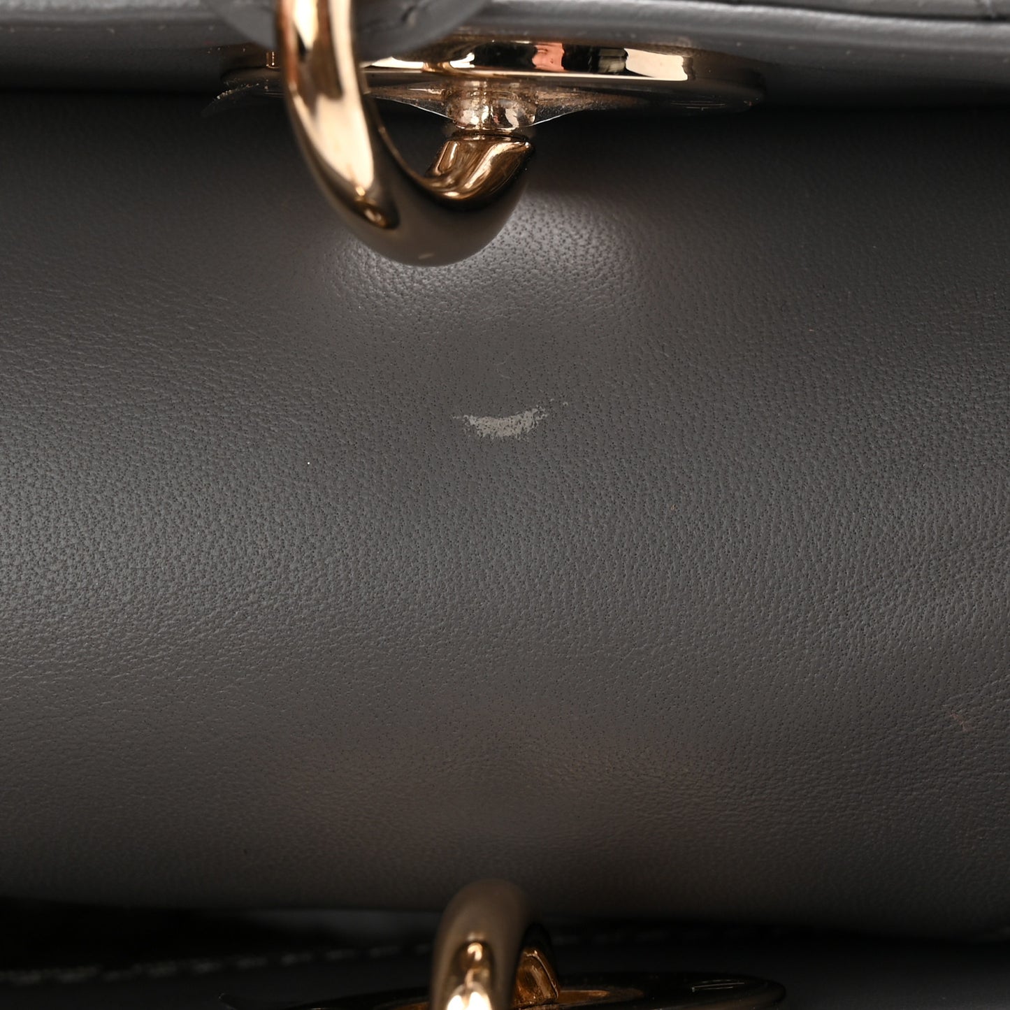 Lambskin Cannage Small Lucky Badges My Lady Dior Grey