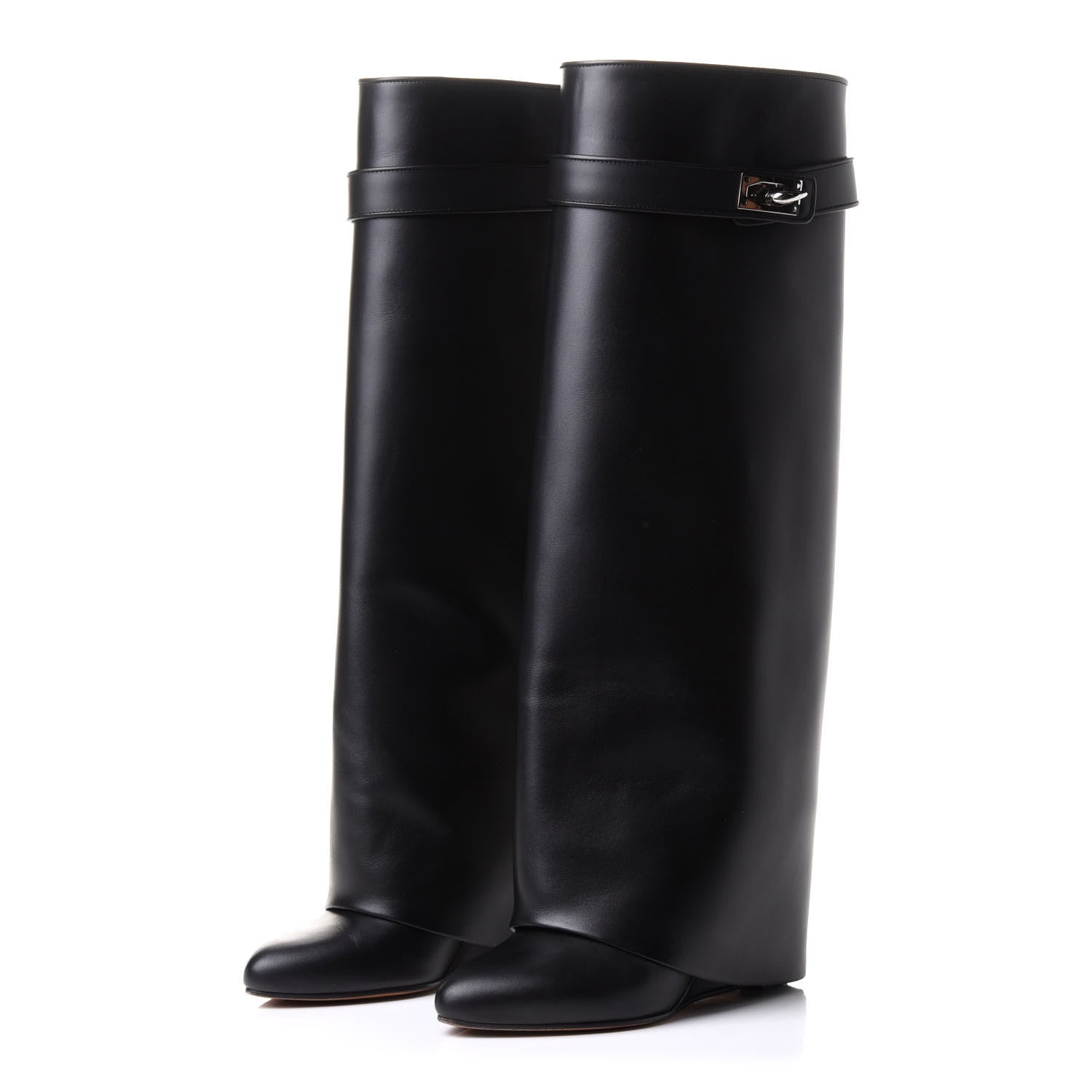 Givenchy Calfskin Shark Lock Pant Boots 37 Black 3 of 10