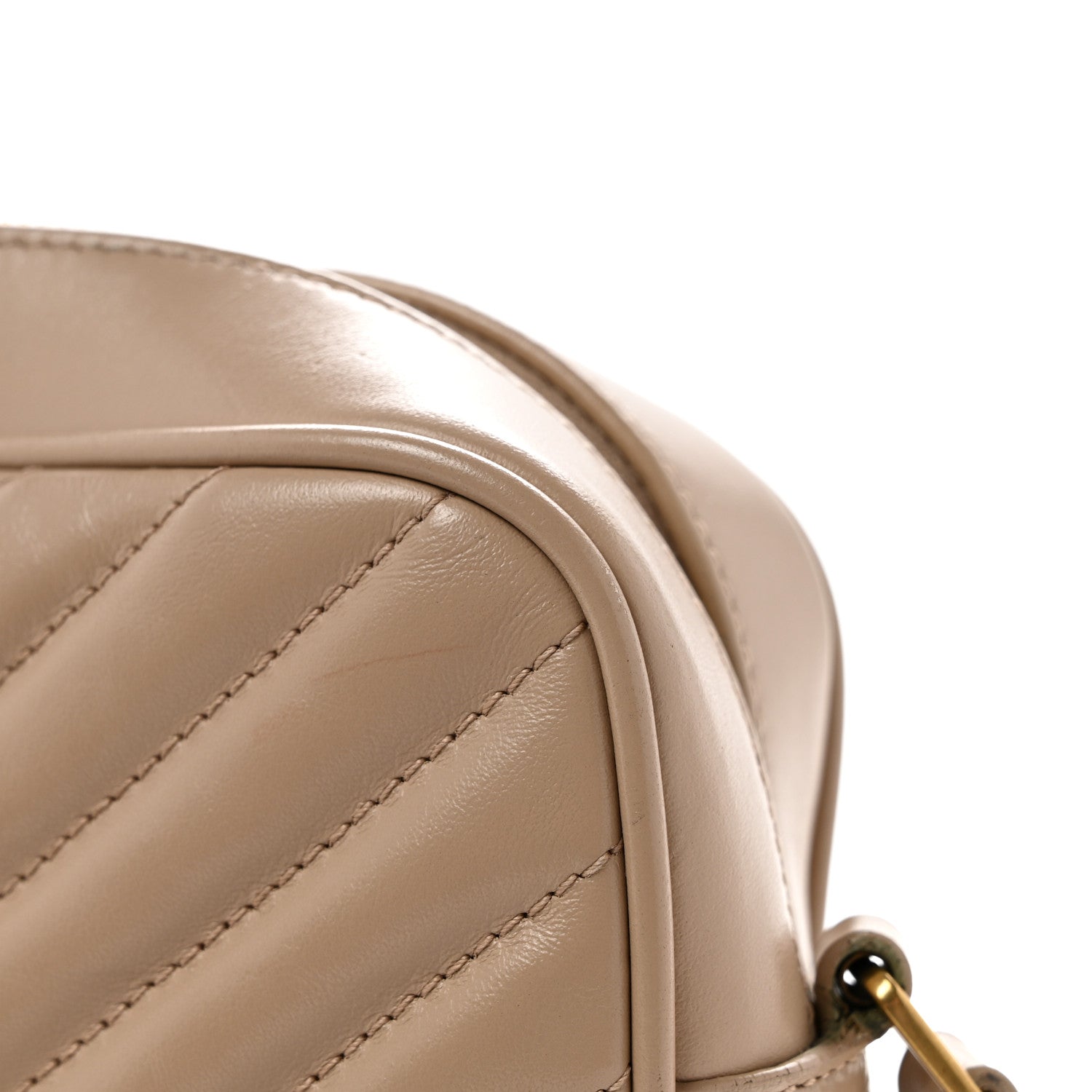 Saint Laurent Calfskin Matelasse Monogram Lou Camera Bag Dark Beige 15 of 15