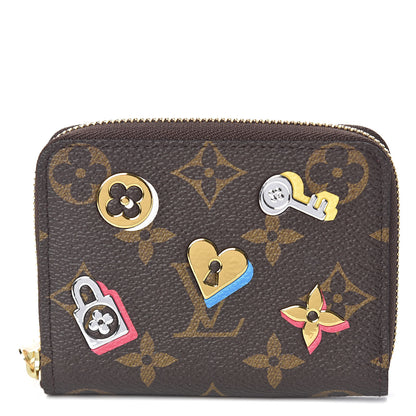 Louis Vuitton Monogram LV Love Lock Zippy Coin Purse 1 of 7