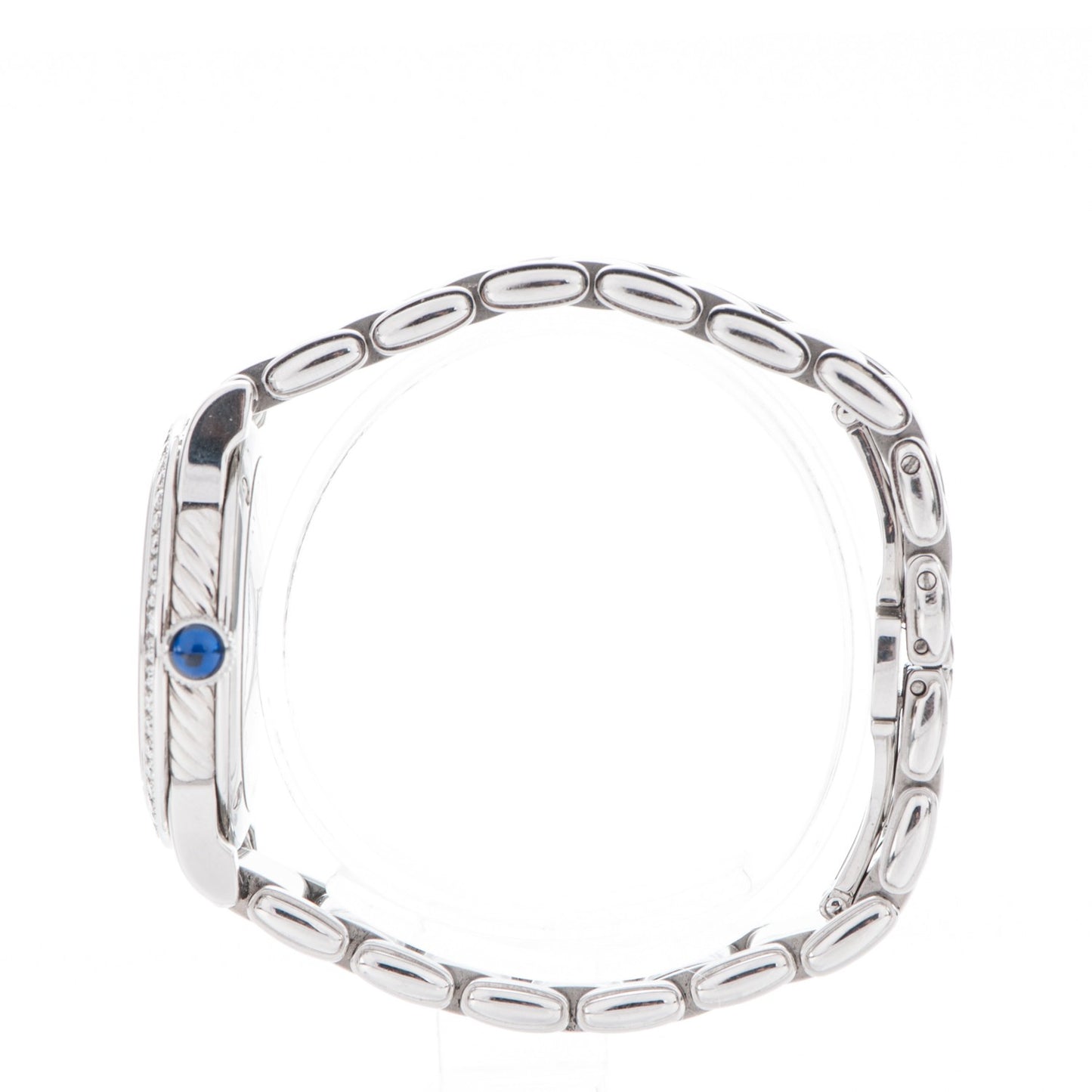 Stainless Steel Diamond Bezel Mother of Pearl 30mm Classic Quartz Watch