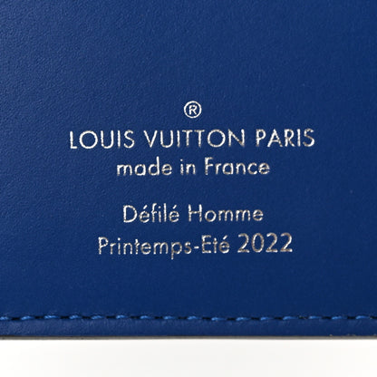 Louis Vuitton Taurillon Illusion Pocket Organizer Bleu Vert 6 of 7