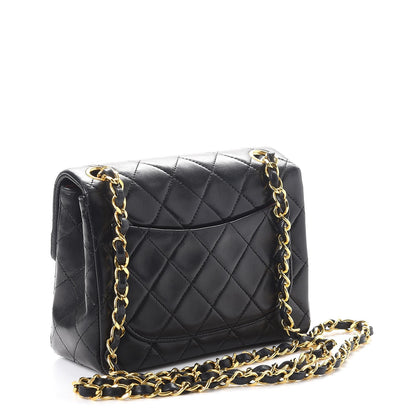 Chanel Lambskin Quilted Mini Square Flap Black 4 of 8