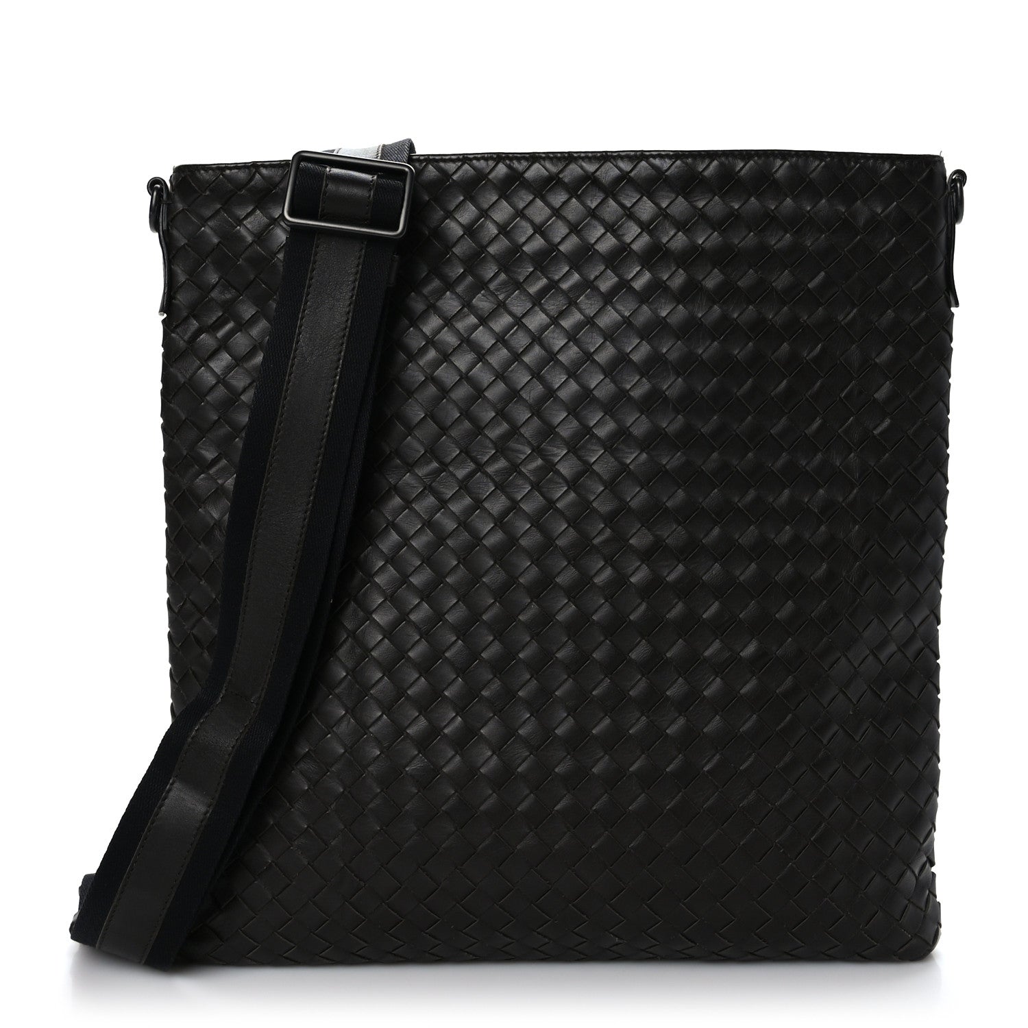 Bottega Veneta Nappa Intrecciato VN Crossbody Messenger Bag Ebano 1 of 8