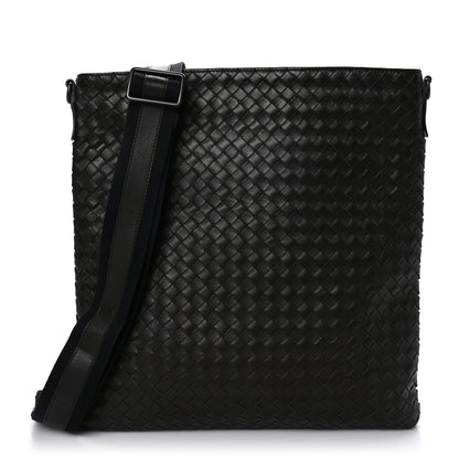 Bottega Veneta Nappa Intrecciato VN Crossbody Messenger Bag Ebano 1 of 8