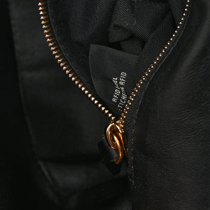 Fendi Nappa Small FF Embossed Mid Chain Baguette Black 7 of 10