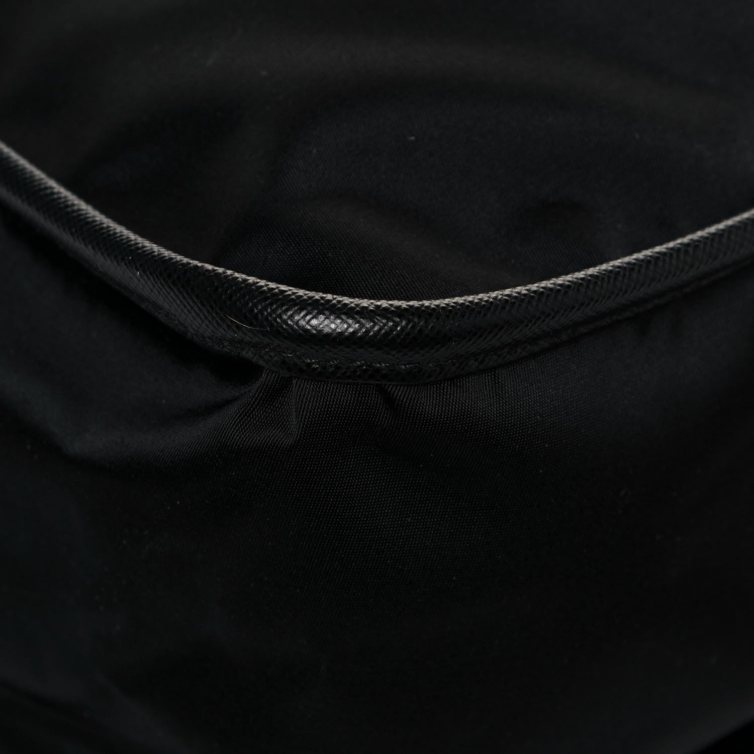 Prada Tessuto Nylon Saffiano Logo Messenger Bag Black 10 of 11