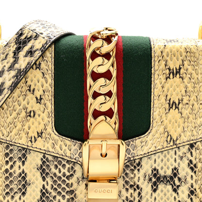 Gucci Snakeskin Small Sylvie Shoulder Bag Roccia 8 of 11