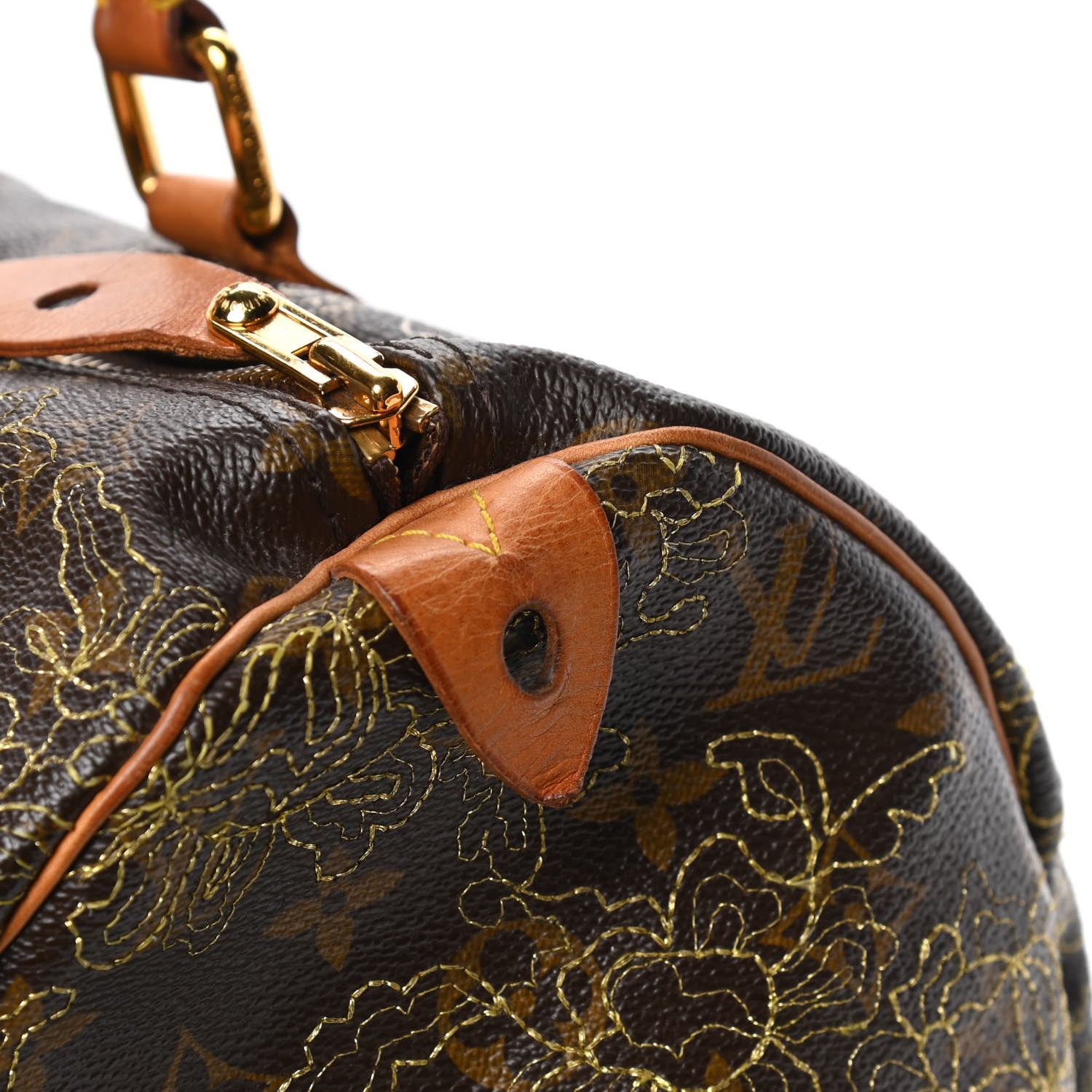 Louis Vuitton Monogram Dentelle Speedy 30 Gold 5 of 5