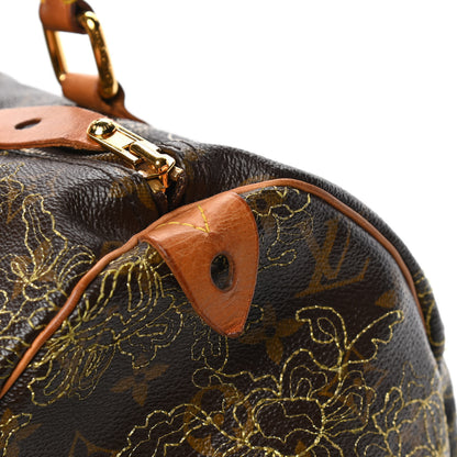Louis Vuitton Monogram Dentelle Speedy 30 Gold 5 of 5