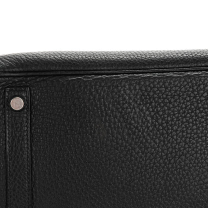 Hermes Taurillon Clemence Birkin 30 Black 16 of 31