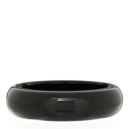 Chanel Resin Crystal CC Logo Bracelet Black 3 of 5