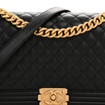 Chanel Caviar Quilted New Medium Boy Flap Black 8 of 13
