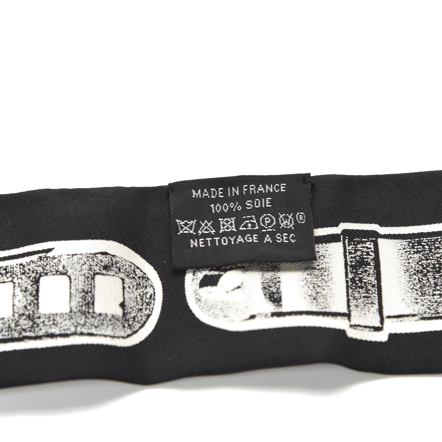 Hermes Silk Le Tresor De Medor Twilly Black White 2 of 3