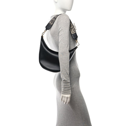 Loewe Satin Calfskin Jacquard Luna Bag Black 2 of 9