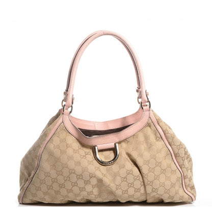 Gucci Monogram Large D Gold Shoulder Bag Pink 1 of 7