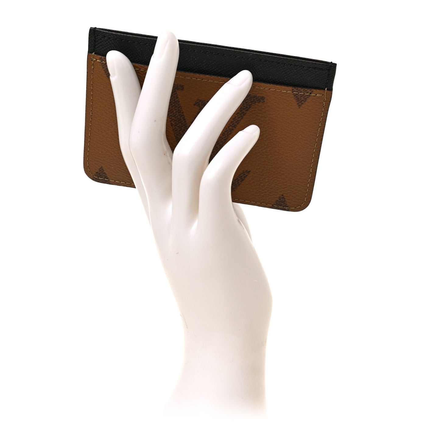 Reverse Monogram Side Up Card Holder