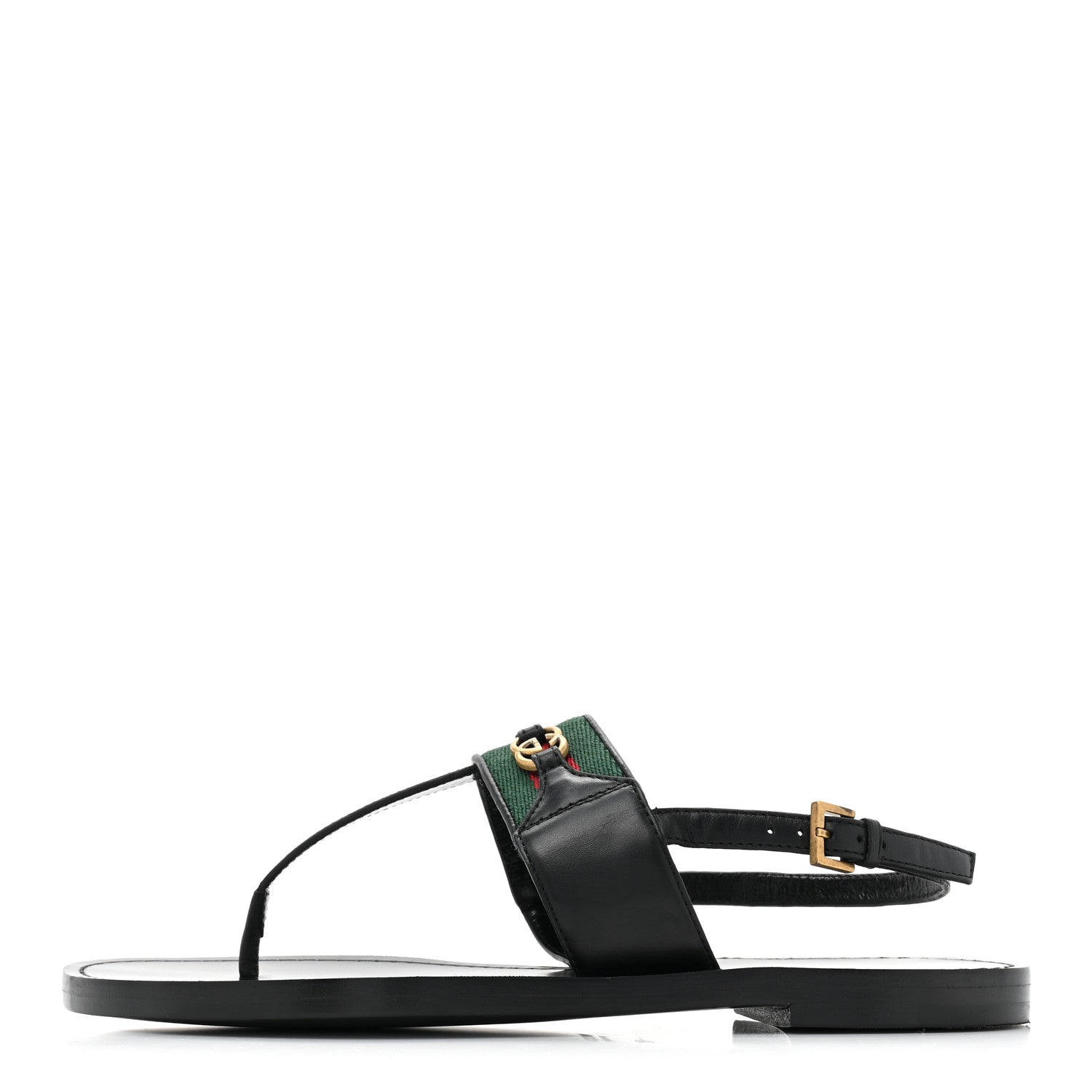 Gucci Nylon Web Lifford Jakarta Sandals 35 Black 1 of 7