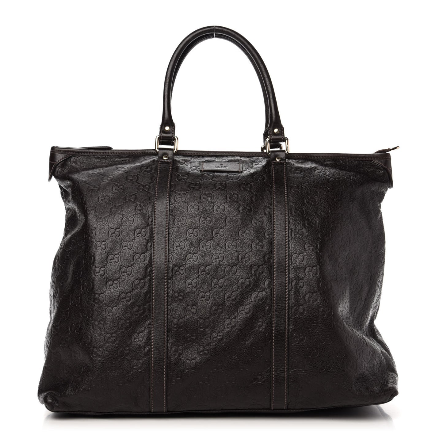 Guccissima Medium Joy Tote Bag Dark Brown