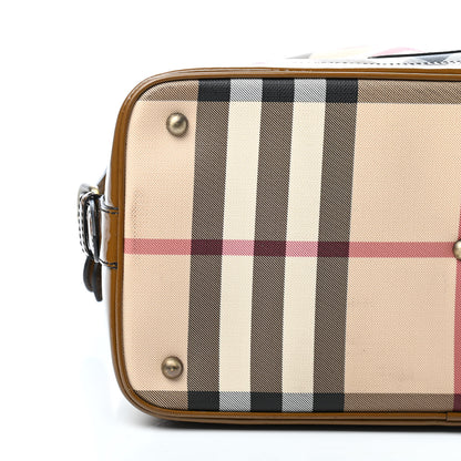Burberry Patent Nova Check Satchel Brown 7 of 8