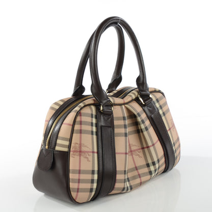Burberry Haymarket Check Small Bowler Chocolate 3 of 8