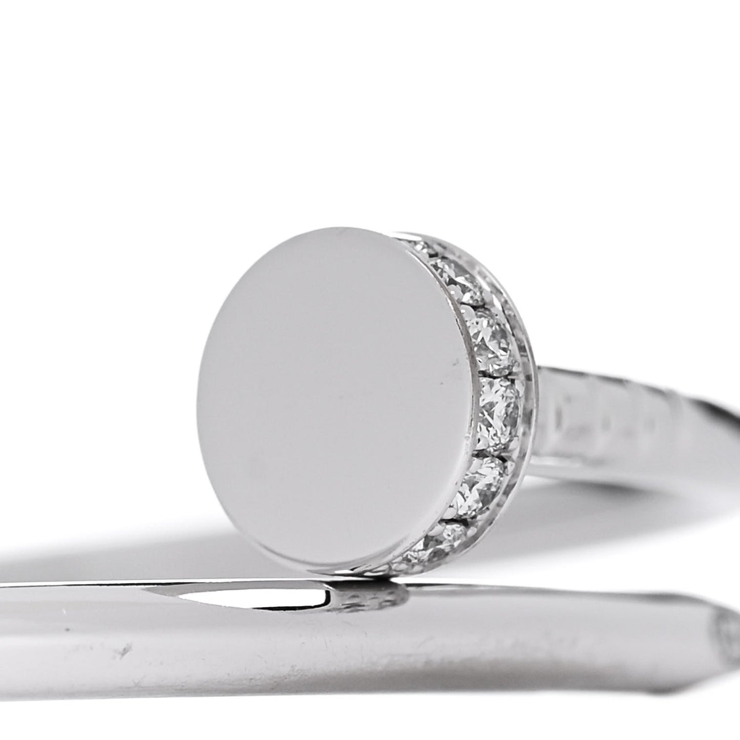 18K White Gold Diamond Small Juste Un Clou Bracelet 14
