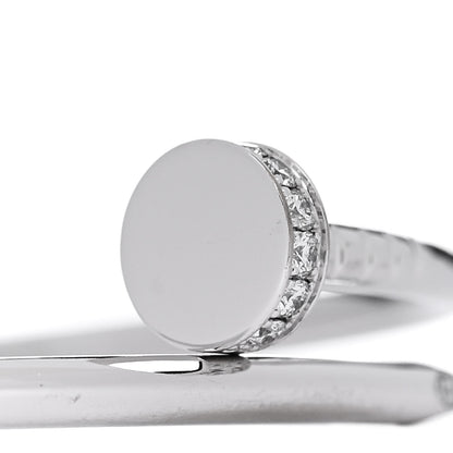 Cartier 18K White Gold Diamond Small Juste Un Clou Bracelet 14 3 of 6