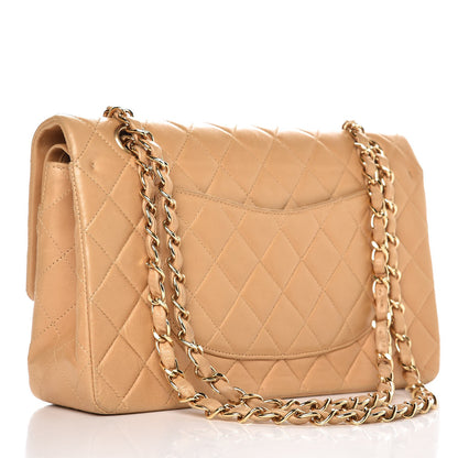 Chanel Lambskin Quilted Medium Double Flap Beige 4 of 14