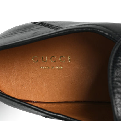 Gucci Malaga Kid Horsebit Loafer Pumps 40 Black 8 of 10