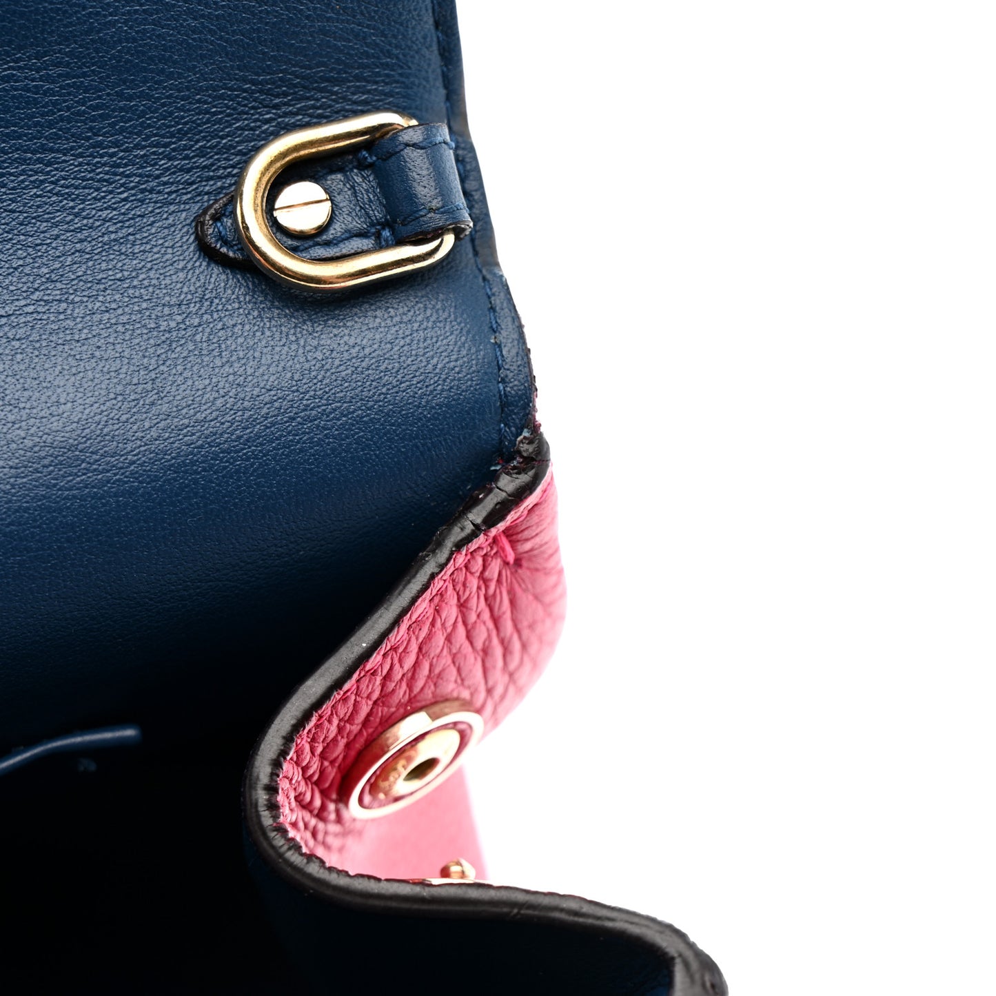 Bullcalf Mini Be Dior Flap Pink Blue