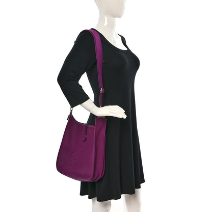 Hermes Taurillon Clemence Evelyne III PM Anemone 2 of 10