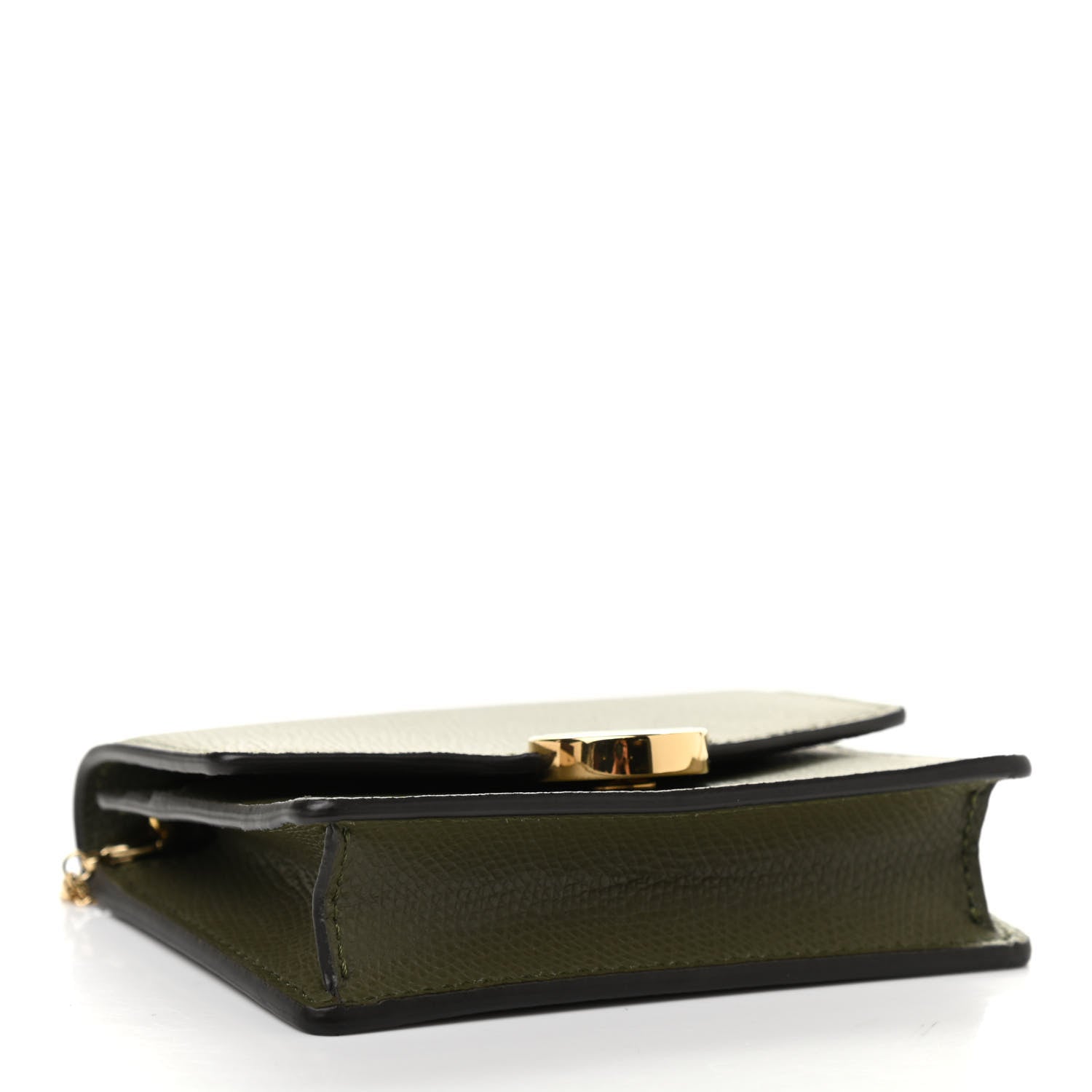 Fendi Vitello Cruise F is Fendi Geometric Flap Wallet on Chain Asparago 4 of 9