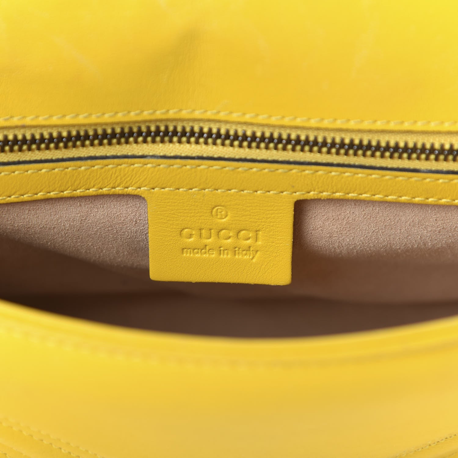 Gucci Calfskin Matelasse Small GG Marmont Shoulder Bag Stone Topaz 7 of 11