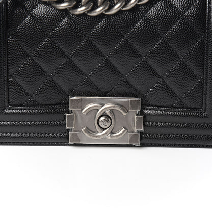 Chanel Caviar Quilted Small Boy Flap Black 9 of 10