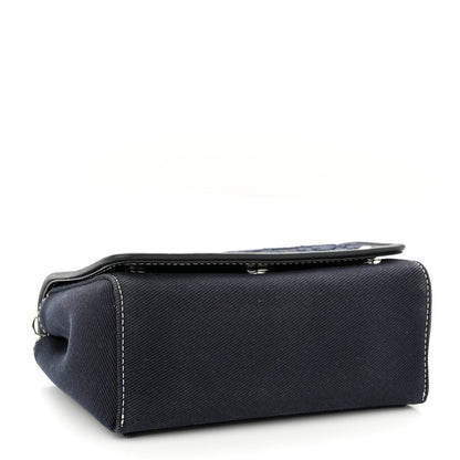Burberry Cotton Canvas Horseferry Small Crossbody Bag Navy 4 of 11