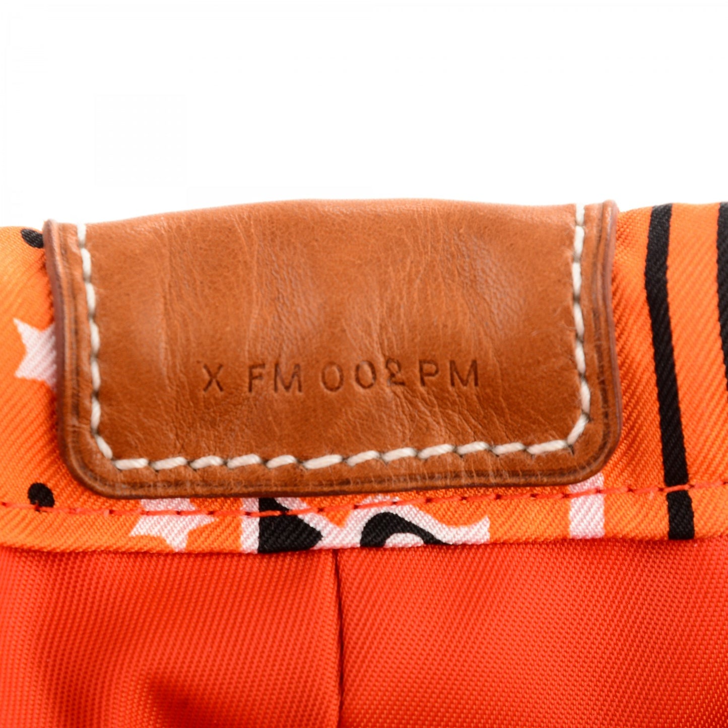 Barenia Silk Eperons d'Or Fourbi 20 PM Pouch Orange Fauve