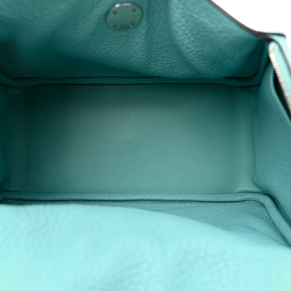 Hermes Taurillon Clemence Lindy 26 Bleu Atoll 5 of 10