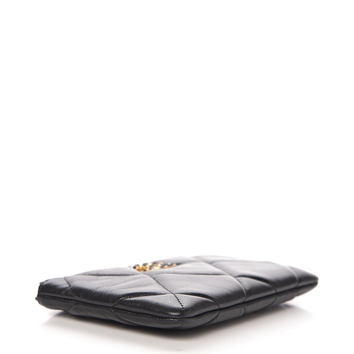 Chanel Goatskin Quilted 19 Cosmetic Case Black 3 of 7