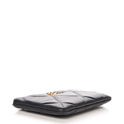 Chanel Goatskin Quilted 19 Cosmetic Case Black 3 of 7