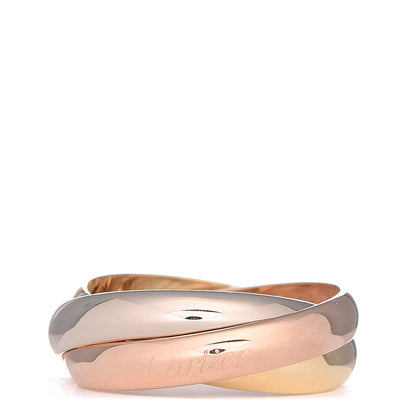 Cartier 18K Pink Yellow White Gold Classic Trinity Ring 53 6.25 1 of 6