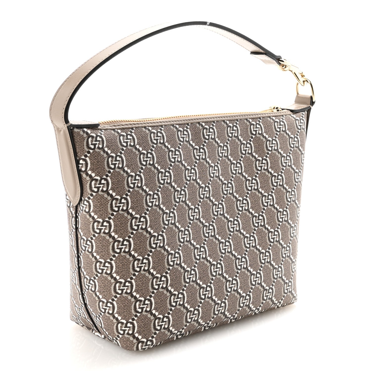 Gucci GG Shadow Monogram Super Mini Ophidia Shoulder Bag Taupe 3 of 9