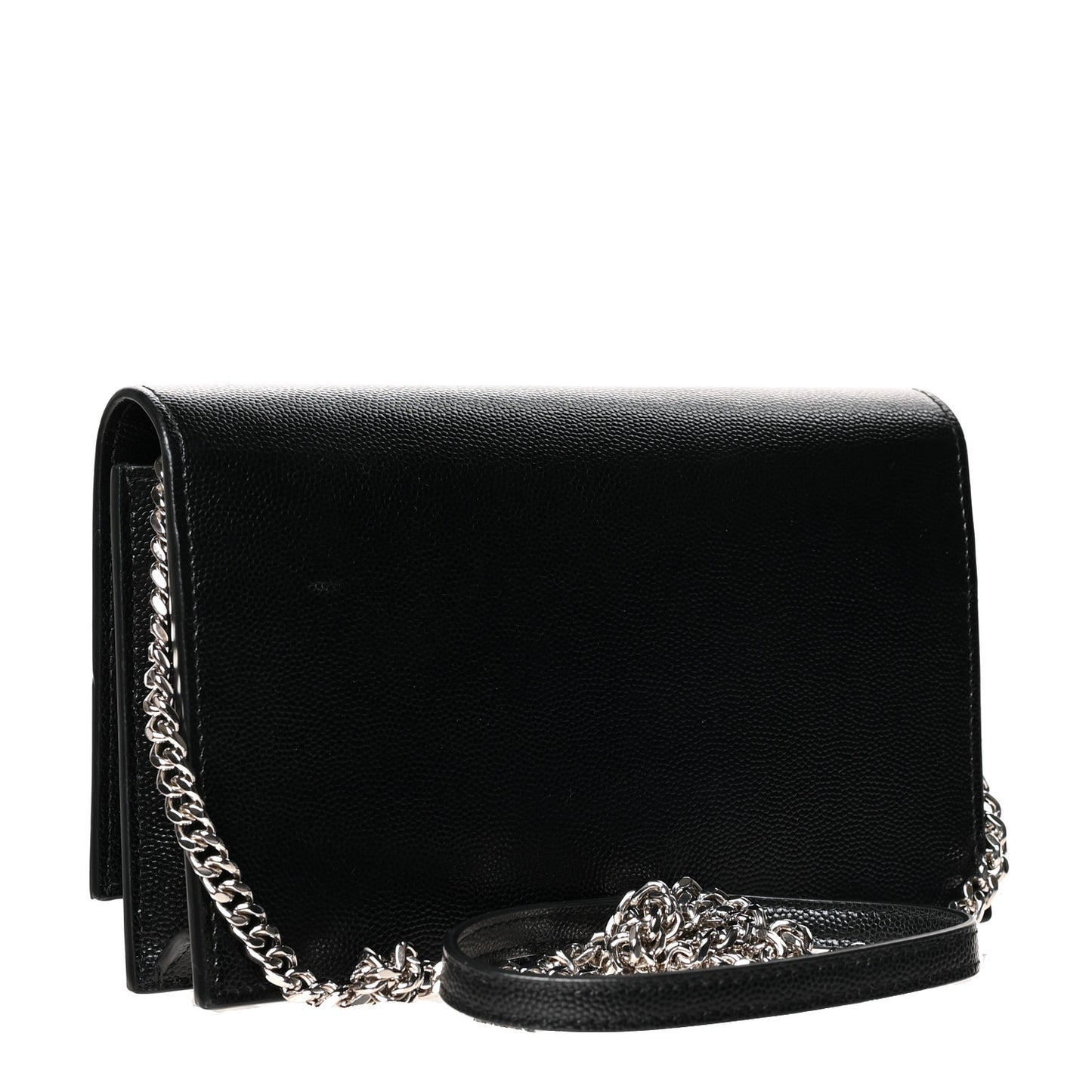 Grain De Poudre Classic Monogram Kate Tassel Chain Wallet Black