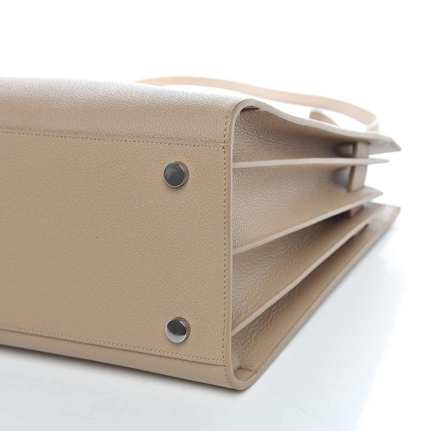 Grained Calfskin Small Sac De Jour Dark Beige